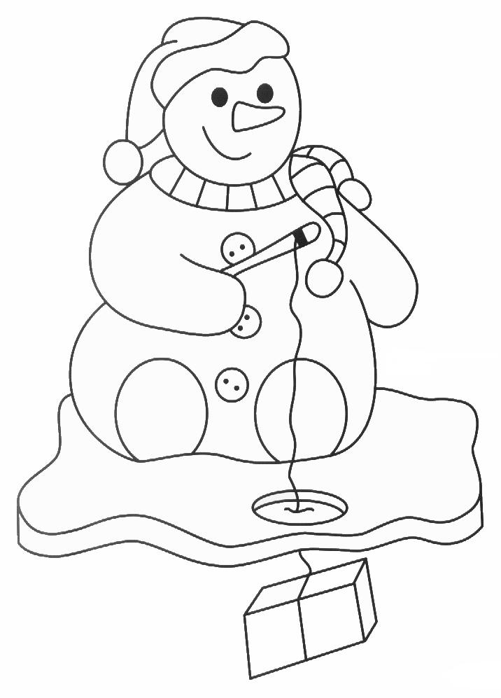 Bałwany kolorowanki